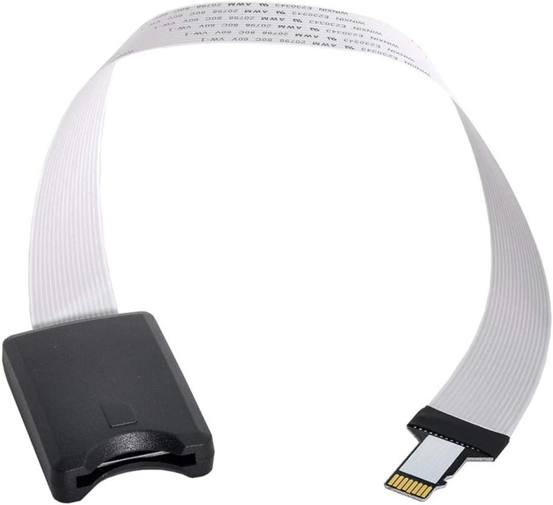 Cablecc Micro-SD TF Memory Card Kit Male to SD Female Extension Soft Flat FPC Cable Extender 25cm - Image 2